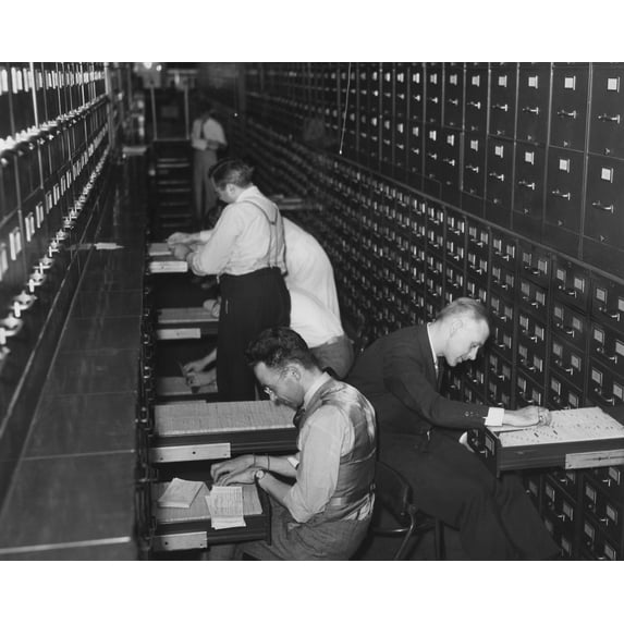 Government Employees At The New Social Security Administration Filing Citizens Applications For Social Security Account
