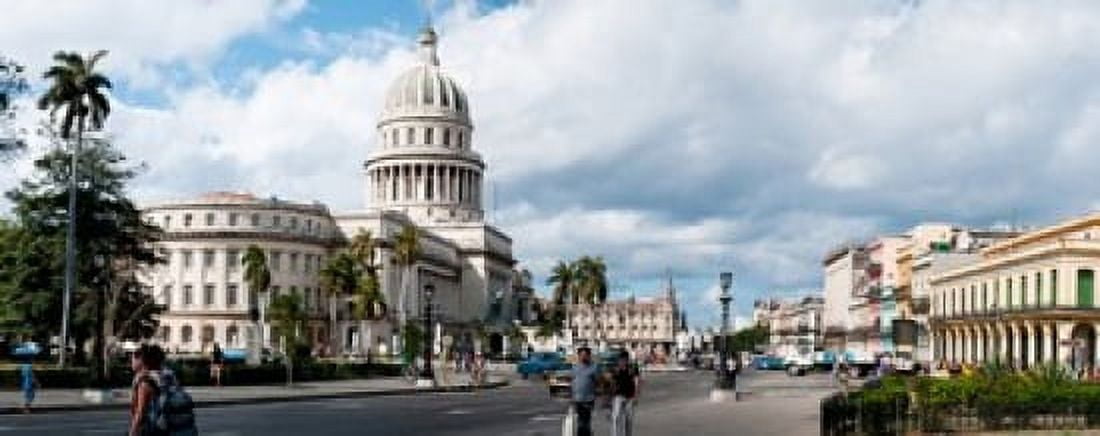 Government building in a city El Capitolio Havana Cuba Canvas Art - Panoramic Images (15 x 6)