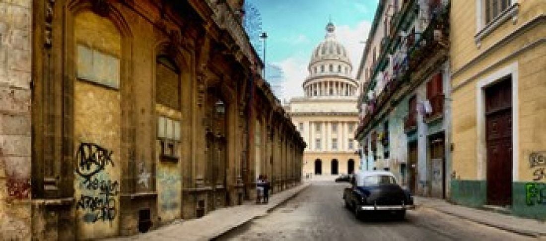 Government building in a city El Capitolio Havana Cuba Canvas Art - Panoramic Images (15 x 7)