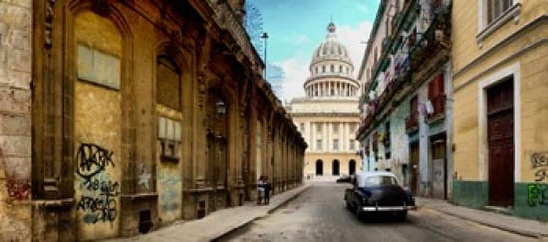 Government building in a city El Capitolio Havana Cuba Canvas Art - Panoramic Images (30 x 14)