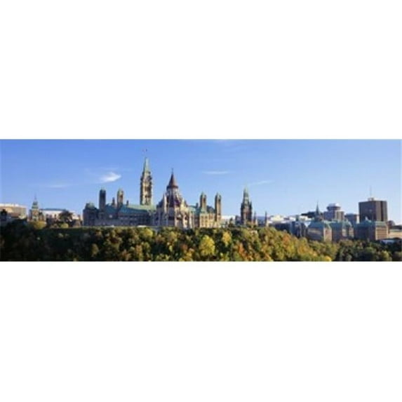 Government building on a hill Parliament Building Parliament Hill Ottawa Ontario Canada Poster Print by - 36 x 12