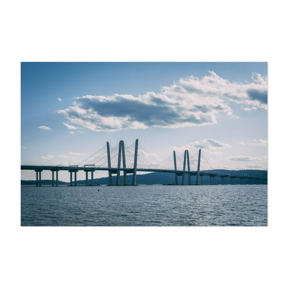 Governor Mario M. Cuomo Bridge - Tarrytown New York Photography Bridge Architecture Scenic Landscape Travel Poster Modern Art Unframed Wall Art Print 4 x 6 inches