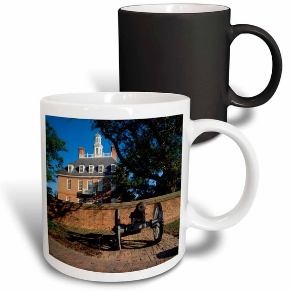 3drose, Governors Palace, Williamsburg, Virginia, Usa - Us47 Wbi0003 - Walter Bibikow, 11oz Magic Transforming Mug