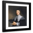 thumbnail image 1 of Govert Flinck 15x17 Black Modern Framed Museum Art Print Titled - Portrait of Dorothea Berck of Alblasserdam&nbsp;(1593-1684), Wife of Joseph Coymans, 1 of 5