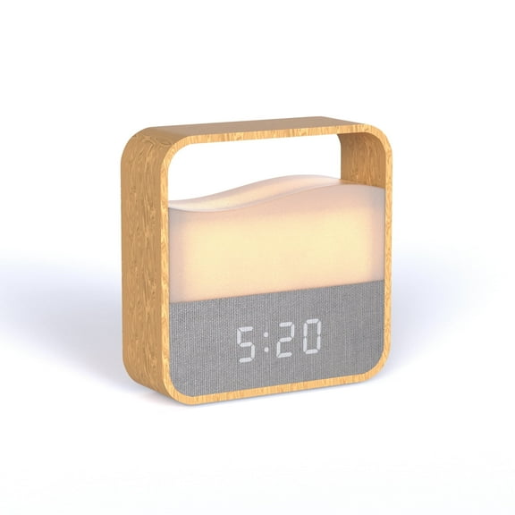 Govvep Rechargeable Child-Safe Alarm Clock with Dimmable Light for Bedroom/Sleep/Decor/Baby nursery