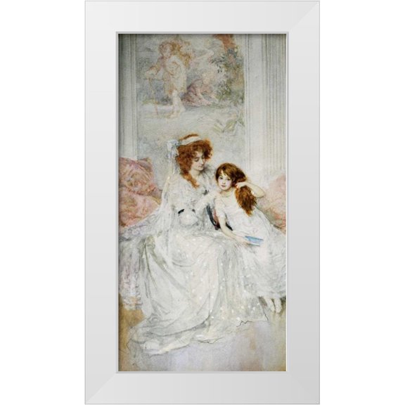 Gow, Mary Louise 9x14 White Modern Wood Framed Museum Art Print Titled - Tender Loving Care