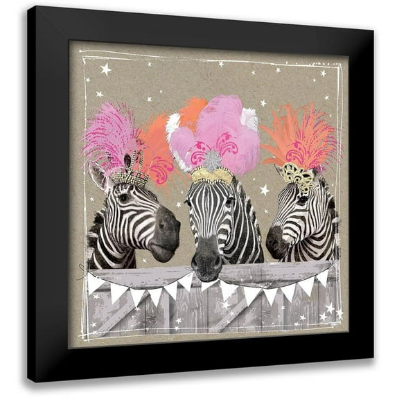Gower, Hammond 15x15 Black Modern Framed Museum Art Print Titled - Fancy Pants Zoo II