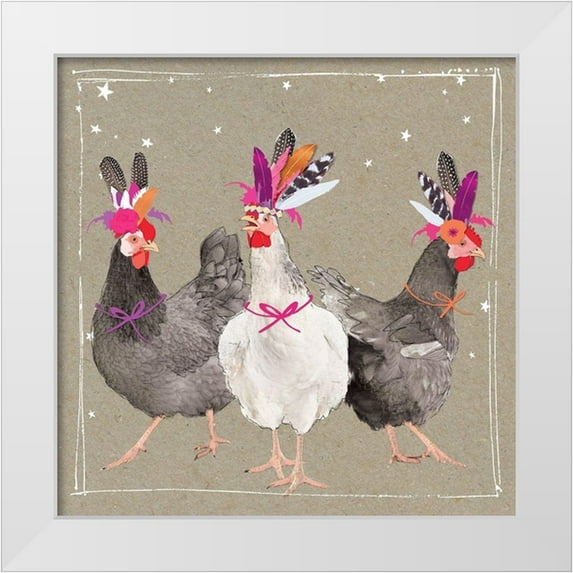 Gower, Hammond 20x20 White Modern Wood Framed Museum Art Print Titled - Fancy Pants Farm XI