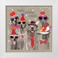 thumbnail image 1 of Gower, Hammond 20x20 White Modern Wood Framed Museum Art Print Titled - Fancypants Cool Dogs VII, 1 of 4