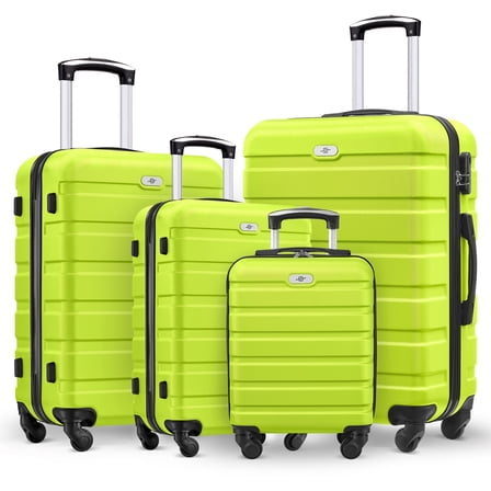 Nicole Miller Carry-On Pink Suitcase, 3-Piece Hardside Rainbow