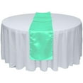 thumbnail image 1 of Gowinex 10pcs Aqua 12" x 108" Satin Table Runner Wedding Party, 1 of 1
