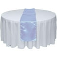 thumbnail image 1 of Gowinex 10pcs Light Blue 12" x 108" Satin Table Runner Wedding Party, 1 of 1