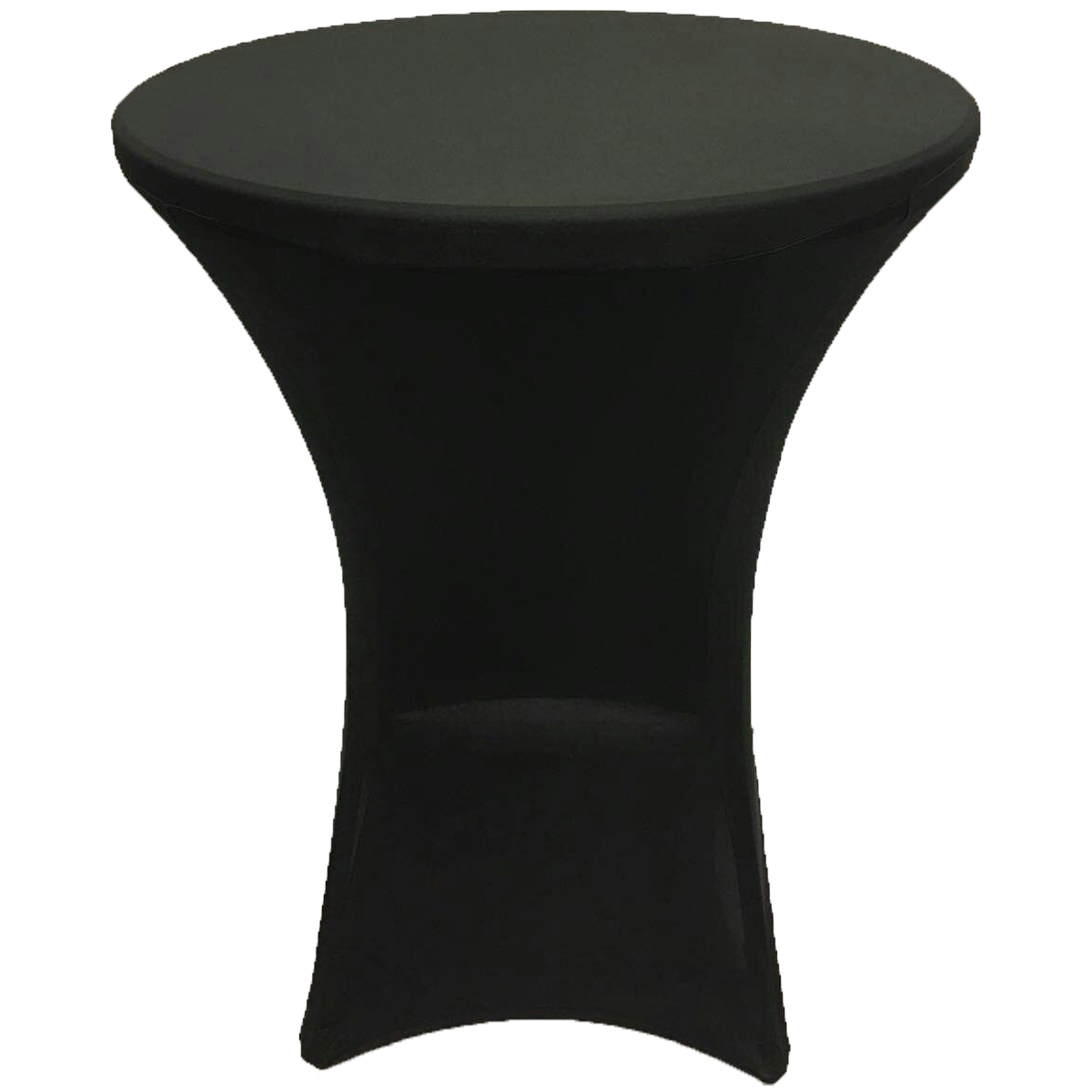 10 Pack 30x42 Inch Highboy Spandex Cocktail Table Covers Black