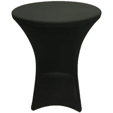 Gowinex Black 32 x 43 inches Cocktail Spandex Fitted Tablecloth