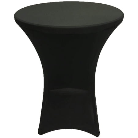 Gowinex Black 32 x 43 inches Cocktail Spandex Fitted Tablecloth