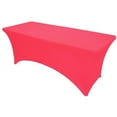 thumbnail image 1 of Gowinex Fuchsia 6 ft Spandex Tablecloth Stretch Fitted Table Cover, 1 of 5