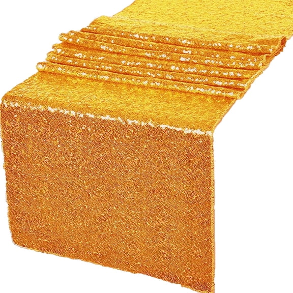 Gowinex Gold 12" x 72" Glitz Sequin Table Runners