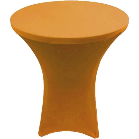 Gowinex Gold 24 x 43 inches Cocktail Spandex Fitted Tablecloth Stretch Table Cover
