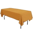 thumbnail image 1 of Gowinex Gold 58" x 102" Lamour Satin Rectangular Tablecloth, 1 of 5
