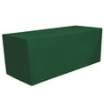 thumbnail image 1 of Gowinex Hunter Green 4 ft x 2 ft Fitted Tablecloth Polyester Rectangular Table Cover, 1 of 3