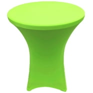 BalsaCircle Silver Round Fitted Metallic Spandex Cocktail Table Top ...