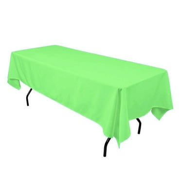 Gowinex Mint 60 x 102 inch Rectangular Polyester Tablecloth Table Cover