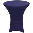 thumbnail image 1 of Gowinex Navy Blue 24 x 43 inches Cocktail Spandex Fitted Tablecloth Stretch Table Cover, 1 of 4