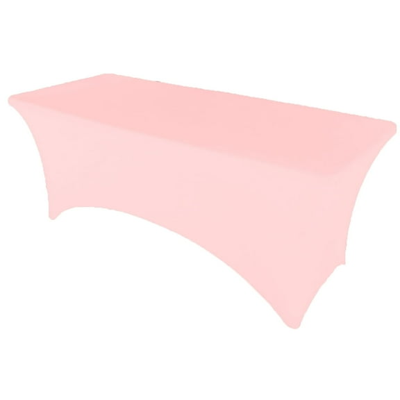 Gowinex Pink 4 ft x 2.5 ft Spandex Tablecloth Stretch Fitted Table Cover