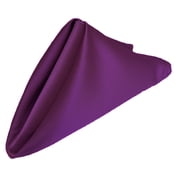 Gowinex Purple 17" x 17" Lamour Satin Dinner Napkins Pack of 10