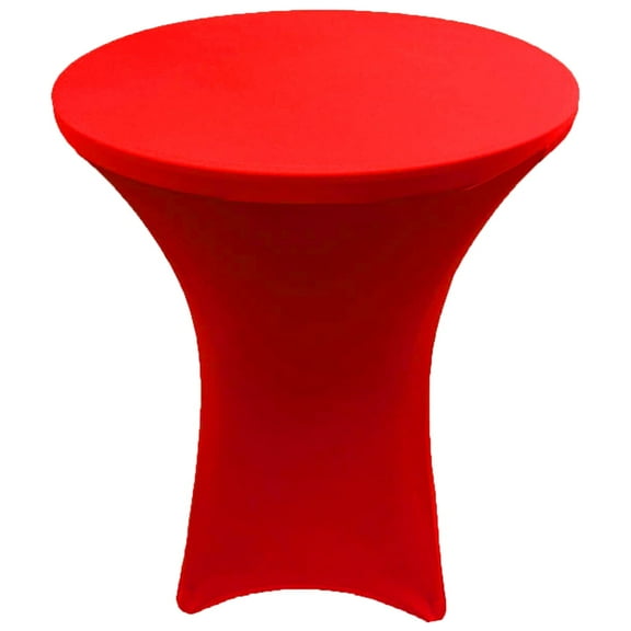 Gowinex Red 24 x 43 inches Cocktail Spandex Fitted Tablecloth Stretch Table Cover