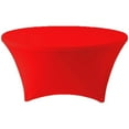 thumbnail image 1 of Gowinex Red 5 ft. Round Spandex Tablecloth Fitted Table Cover, 1 of 7