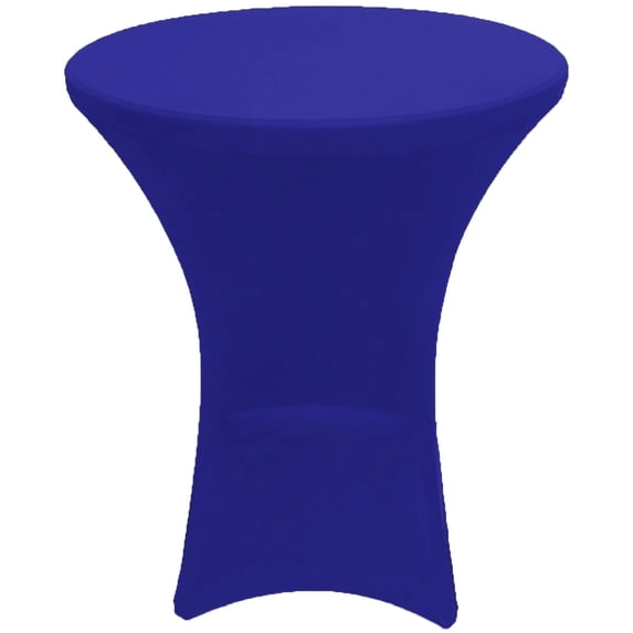 Gowinex Royal Blue 24 x 43 inches Cocktail Spandex Fitted Tablecloth Stretch Table Cover