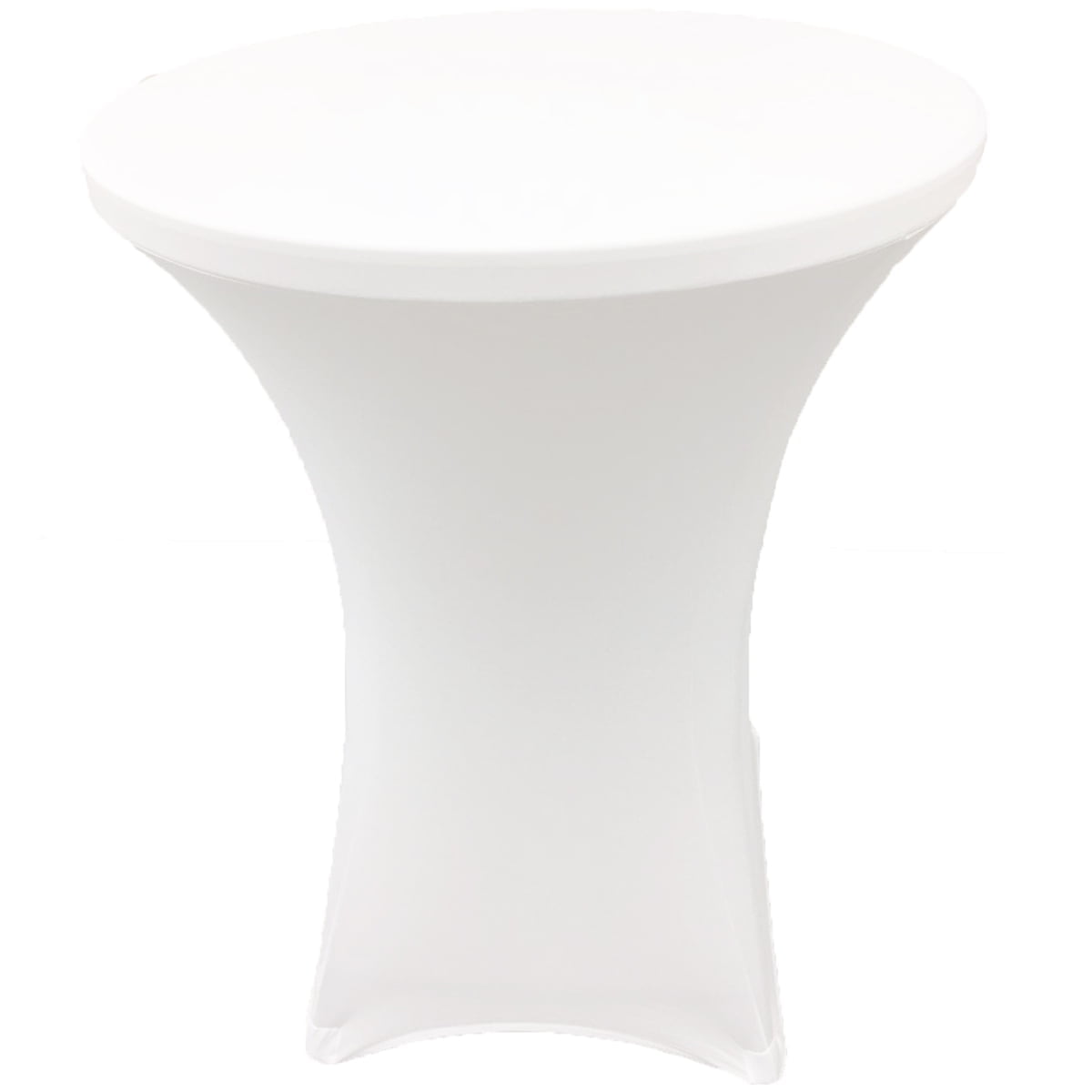 Gowinex White 32 x 43 inches Cocktail Spandex Fitted Tablecloth