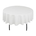 thumbnail image 1 of Gowinex White 90" Round Polyester Tablecloth Table Cover, 1 of 1