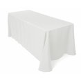 thumbnail image 1 of Gowinex White 90" x 132" Rectangular Tablecloth Table Cover, 1 of 3