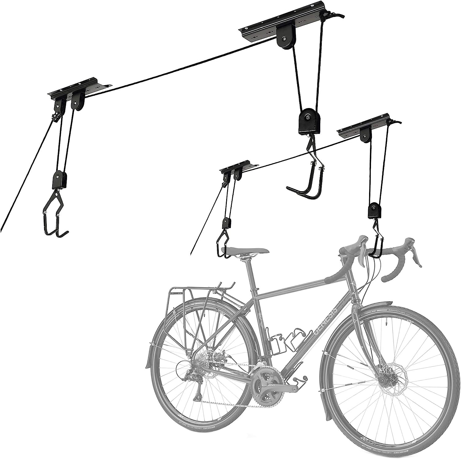Bike Lane Bicycle Storage Lift Bike Hoist 100LB Capacity Heavy Duty 2