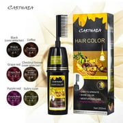 Gowinsee Coffee Brown Hair Dye Shampoo Natural Herbal Hair Dye permanent For Women & Men, Fast Acting and Long Lasting(3 in 1)