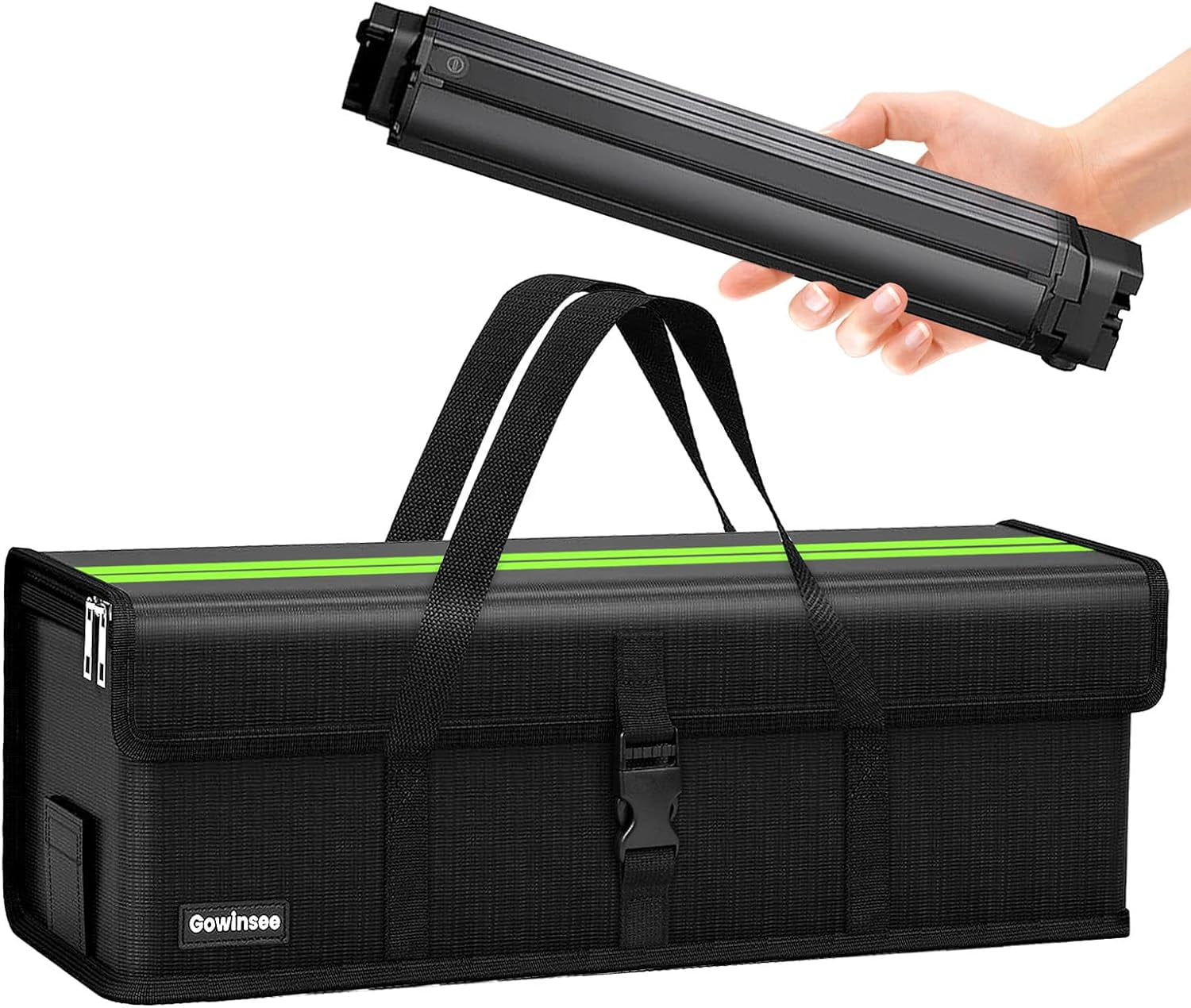 Gowinsee Ebike Battery Bag, 6 Layers Fire Protection Fireproof Battery