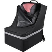 Gowinsee Heavy Duty Padded Car Seat Travel Bag for Baby Car Seats, Black