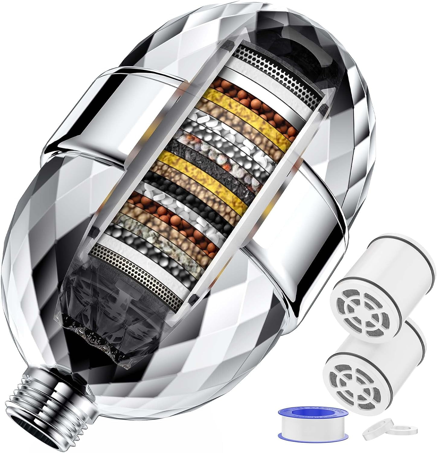 Gowinsee Shower Filter, 32 Stage Shower Head Filter for Hard Water