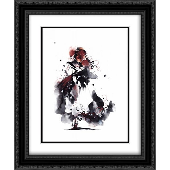 Gown 2x Matted 20x24 Black Ornate Framed Art Print by Rodionov, Sophia