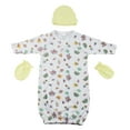 thumbnail image 1 of Gown, Cap and Mittens - 3 Pc Set, 1 of 3