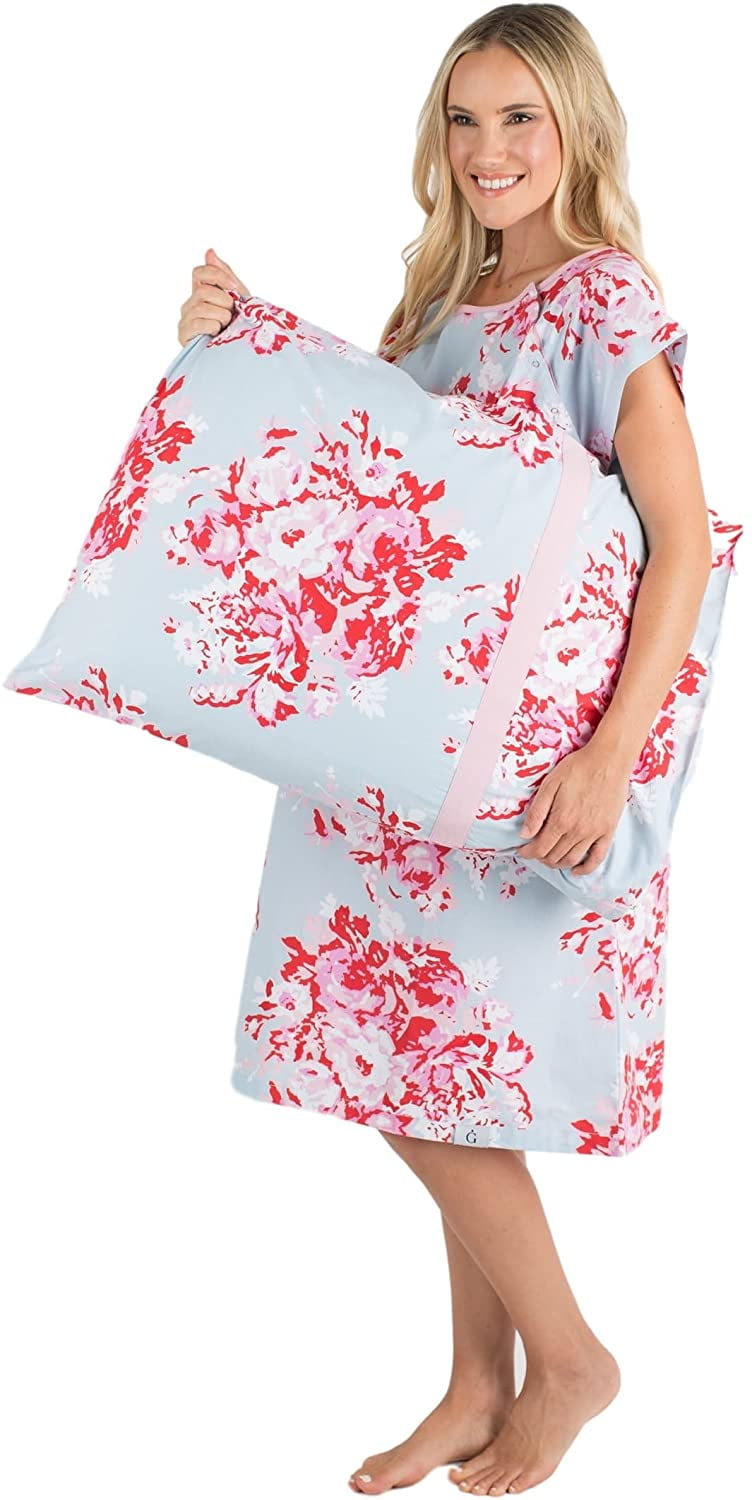 Gownies Labor and Delivery Hospital Gown and Matching Pillowcase Labor Kit Maternity Gown Hospital Gown Delivery Gown With Matching Pillowcase 45e82ce2 48a8 4250 9b36 7b581ef4f852.33c00cbc0d10c4a8de5a26624d5ad58c