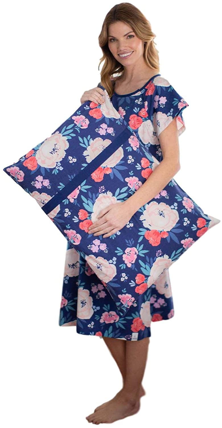 Gownies Labor and Delivery Hospital Gown and Matching Pillowcase