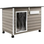 Gowoodhut Dog House Outdoor & Indoor Wooden Dog Kennel for Small Dogs