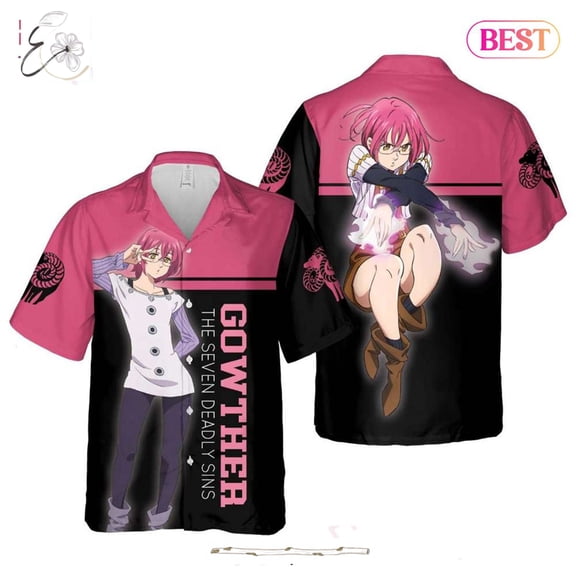 Gowther Goats Sin of Lust Hawaiian Shirt The Seven Deadly Sins Anime Shirt for Men Women