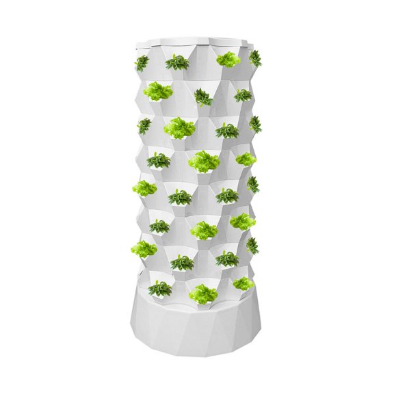 Goxfaca Plant Tower Outdoor Hydroponic 64 Slots Hydroponic Grow Towers For Vegetables With Water Pump Planter Tower For Strawberries Tomatoes Lettuce improved