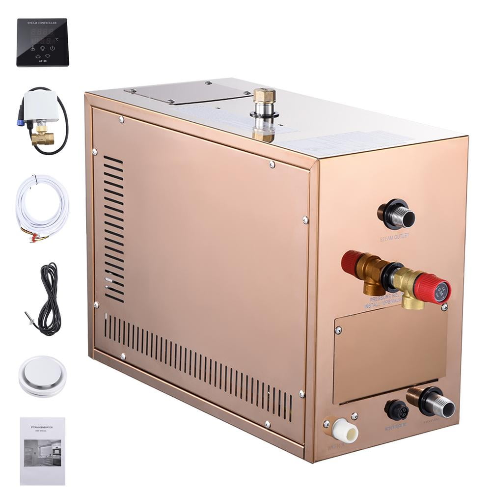 Goxfaca Sauna Steam Bath Generator Metal Self-Draining Steam Generator ...