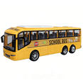 thumbnail image 1 of 1:30 Scale Yellow School Bus Toy - Large 12.5 Inch Go Inertia Bus Cars Model, ABS Diecast Plastic Kids Toys Car with Realistic Design for Boys Girls, Birthday Party Gift for Toddlers (Yellow), 1 of 8