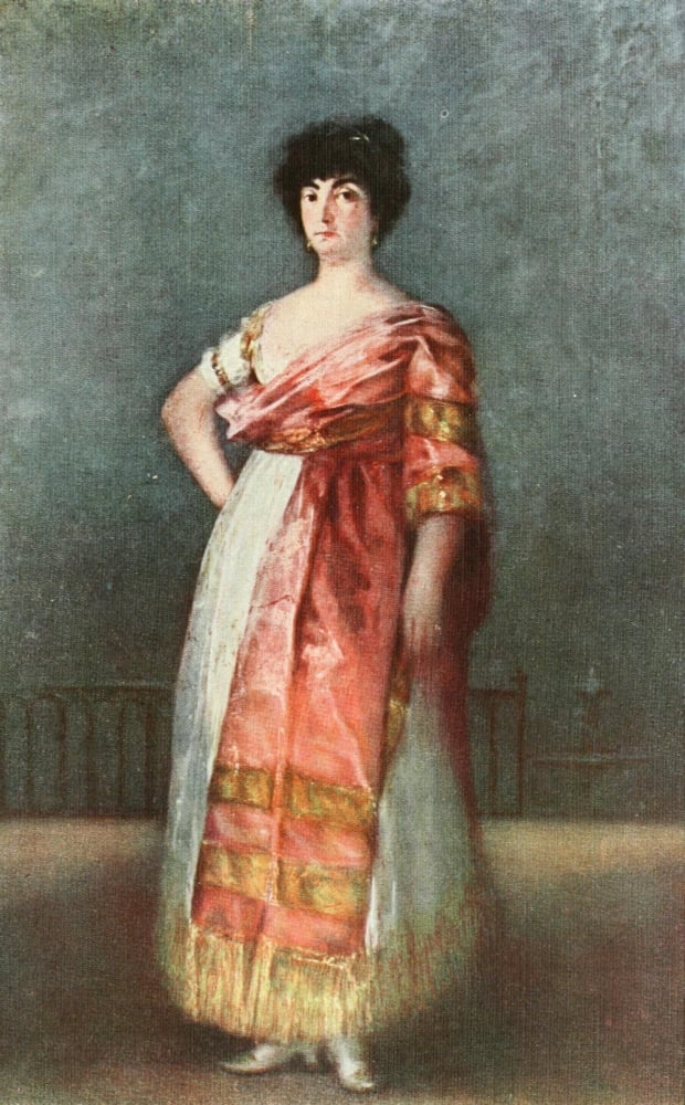 Goya 1914 La Tirana Canvas Art - Francisco Goya (24 x 36)